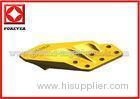 Yellow Excavator Bucket Side Cutters For Hitachi , Doosan , Fabco , Fiat