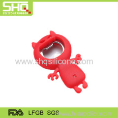 Fashionable cute animal silicone bottle opener