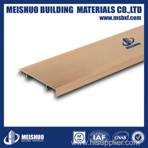 Metal wall baseboard in flooring accessaries