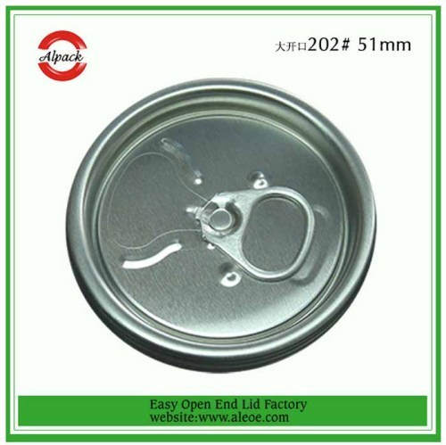 Easy open aluminium can lid