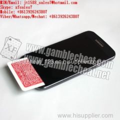 XF samsung mobile phone poker exchanger device for poker size of playing plastic cards and paper cards.