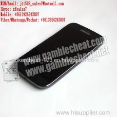 XF samsung mobile phone poker exchanger device for poker size of playing plastic cards and paper cards.
