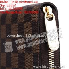 XF brand new LV wallet double camera for poker analyzer/invisible ink/points/perspective Glasses/Operate/Poker cheat