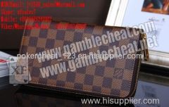 XF brand new LV wallet double camera for poker analyzer/invisible ink/points/perspective Glasses/Operate/Poker cheat