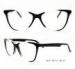 Lady Oval Shape With Fashion Acetate Optical Frames , Popular For USA And Euro