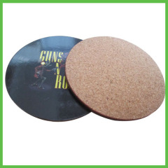 Round MDF Coasters with cork back