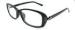 Full Rim Black Rectangle Nylon Eyeglass Frames , Men Comfortable Eyeglass Frames