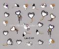 Promotional Custom Logo cute fashion nail art stickers for lady