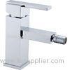 Bathroom Polished Smooth Single Handle Bidet Mixer Taps Brass With Square Handle