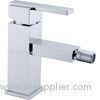 Bathroom Polished Smooth Single Handle Bidet Mixer Taps Brass With Square Handle