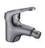 Brass Chrome Lever Bidet Mixer Tap With Plated Valve , Single Hole Faucet