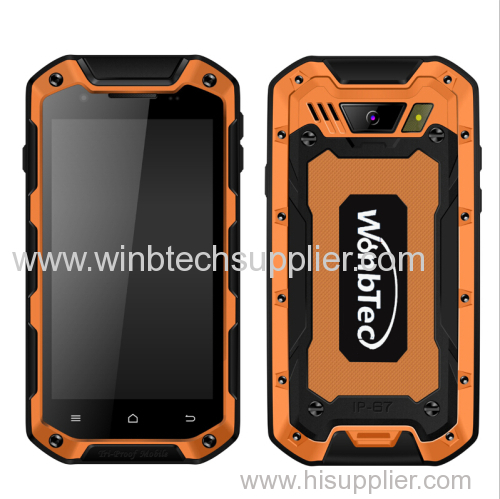 wonbtec w-i58c rug-ged waterproof ip67 quad core 4.5inch super phone smart phone oem factory