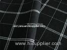 Plain Weave Black and White Plaid Yarn Dyed Women-specific Rayon Viscose Fabric
