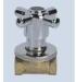 Brass Single Hole Angle Valve With Cross Handle Rotary Switch