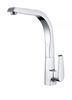 Square Single Lever Kitchen Mixer Tap , Single Handle Brass Kitchen Faucets