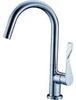 Pull Out Spray Sink Single Lever Mixer Taps / Brass Tall Kitchen Tap Faucet