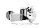 Square Wall Mounted Bath Taps Brass Diverter Two S-connector for Bath-shower