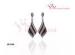 Fashion Europe Leaf Silver CZ Earrings Charming Water Drops Earpin Silver Earring Sets