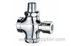 Press Button Self Closing Flush Valves / Chrome Finish Brass Sink Faucets for Hotel