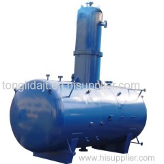 Atmospheric heat spray deaerator