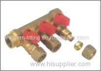 1/2"-1" Brass Manifold 3way-4way for PiPE and Tube
