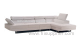 White Kenya Leather Sofa Set