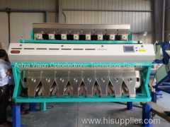 high throughput color sorter for food cleaning and processing machinery