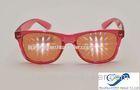 Party Plastic Frame 3D Diffraction Glasses , Durable Rainbow Prism Glasses