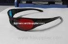 Fashionable Plastic Anaglyphic 3D Glasses Red Cyan With 1.6mm PET Lenses
