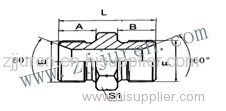 Hydraulic adapter hydarulic connector 1B by CNC Machine