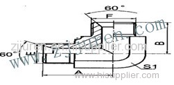 BSP hydraulic fitting adapters 1BT9 by CNC machine