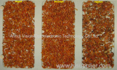 Dehydrated vegetable CCD color sorter/ pepper color selector/ shrimp processing sorter
