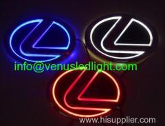 5D Lexus Car Badg Waterproof Logo Emblem Light LED Rear Logo Auto Sticker GS300 ES300 ES240 RX350 ES250 ABS 10.5*6.8cm B