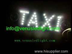 Car Windscreen Cab Sign White 45 LED Taxi Light Lamp DC 12V