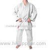 White Unisex Double Weave Judo Gi Martial Arts Clothing For Men