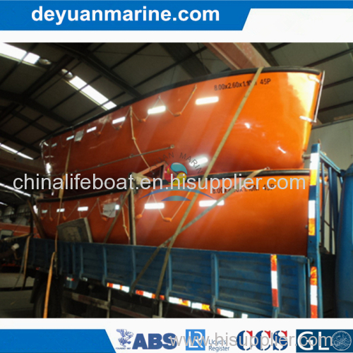 China Lifeboat 7.5M F.R.P Open Type Lifeboat