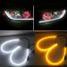 45cm Audi Tube Style White Amber Switchback Headlight LED Strip Drl Run Light A1