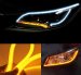 85cm Audi Tube Style White Amber Switchback Headlight LED Strip Drl Run Light A1