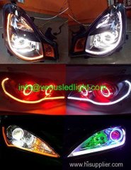 85cm Audi Tube Style White Amber Switchback Headlight LED Strip Drl Run Light A1