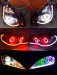 85cm Audi Tube Style White Amber Switchback Headlight LED Strip Drl Run Light A1