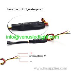 85cm Audi Tube Style White Amber Switchback Headlight LED Strip Drl Run Light A1