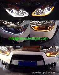 85cm Audi Tube Style White Amber Switchback Headlight LED Strip Drl Run Light A1