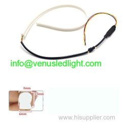 85cm Audi Tube Style White Amber Switchback Headlight LED Strip Drl Run Light A1
