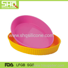 Colorful silicone dish plate