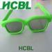 Custom Logo Print Advertising Fireworks 3D Glasses Green 140*158*39 MM