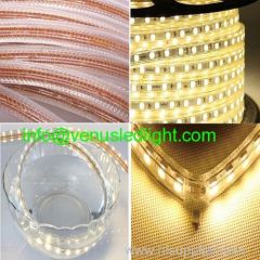 5050 Cool White AC220V Waterproof Flexible LED SMD strip ROPE Light +Plug IP65