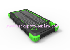 16000mAh Solar Power Waterproof Shockproof Dustproof Portable Charger For Smart phones