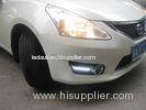 Nissan TIIDA LED DRL Lights High Brightness , Plastic and Chrome