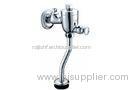 Chrome Brass Bathroom Sink Faucets / Self-Closing Urinal Flush Valve , 0.05 - 0.9MPA
