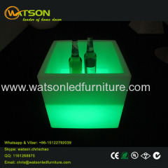 Rechargeable led furniture light up plastic ice bucket